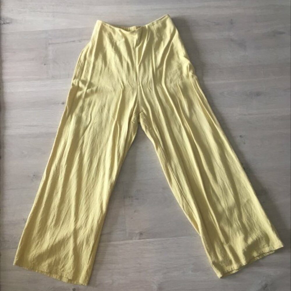 Yellow Flowy Pants